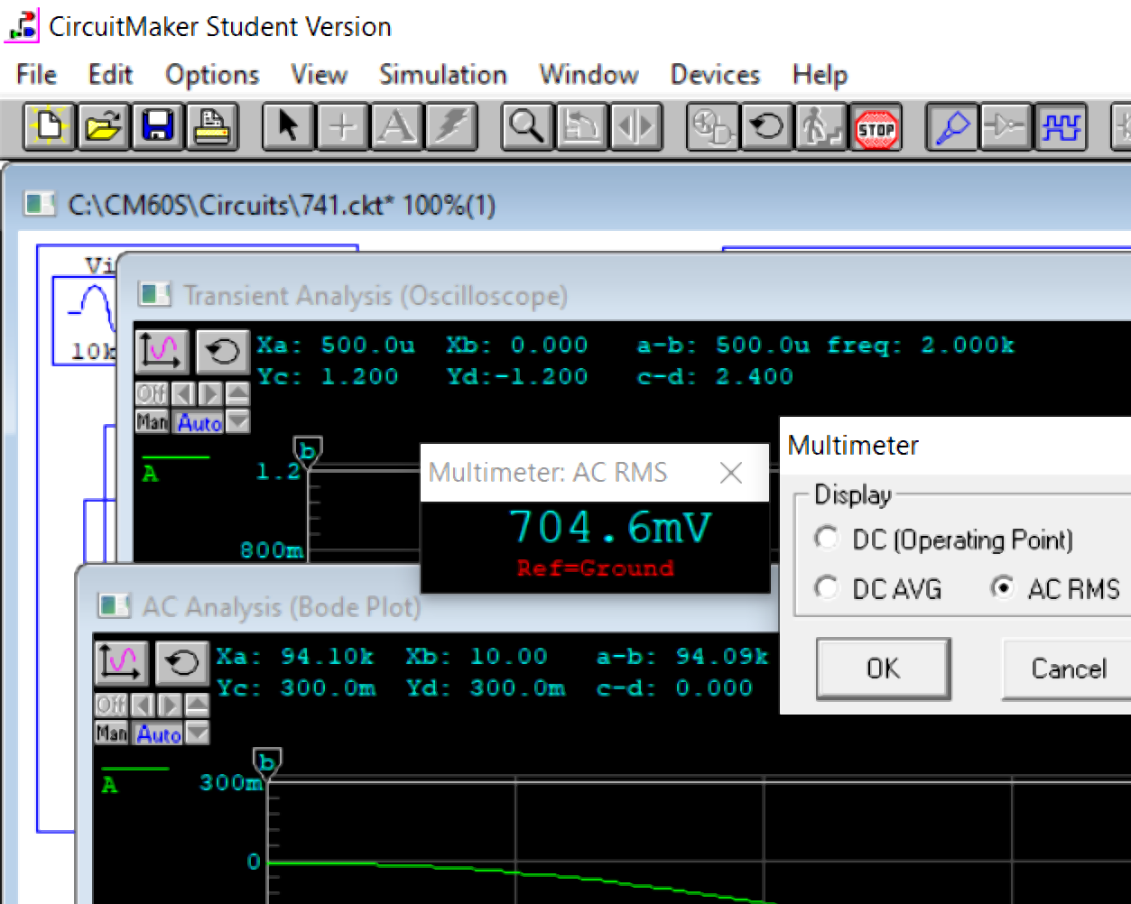 Janelas do Circuit Maker