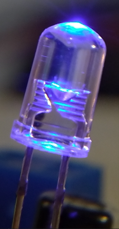 Foto de LED azul, autor professor Marcos Aurélio Pedroso